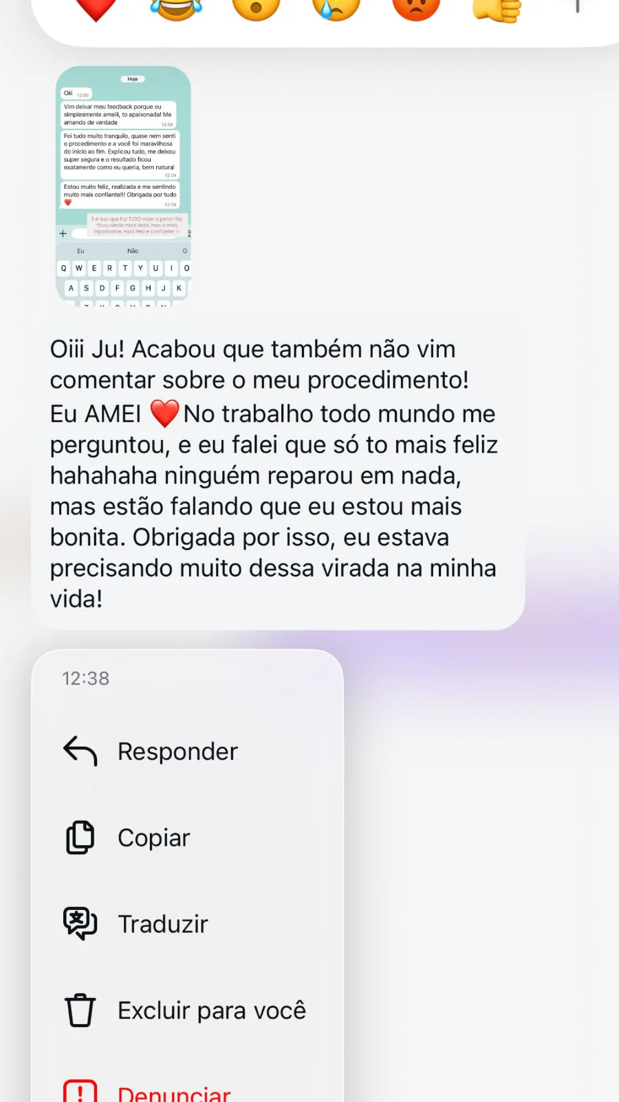 Dra. Julia Maia - feedback de paciente